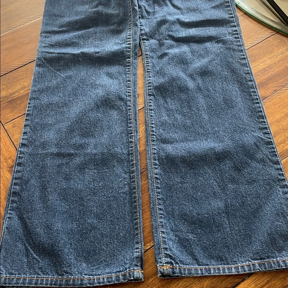 Vintage Lucky Brand Dungarees Easy Rider bootcut blue jeans 6/28 USA made Y2K - Picture 5 of 12